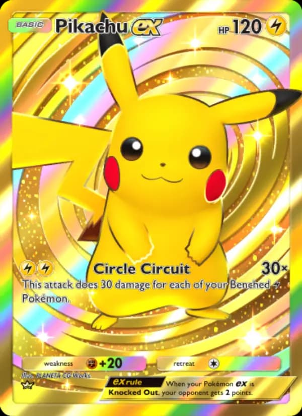 Pikachu ex — Genetic Apex, Crown