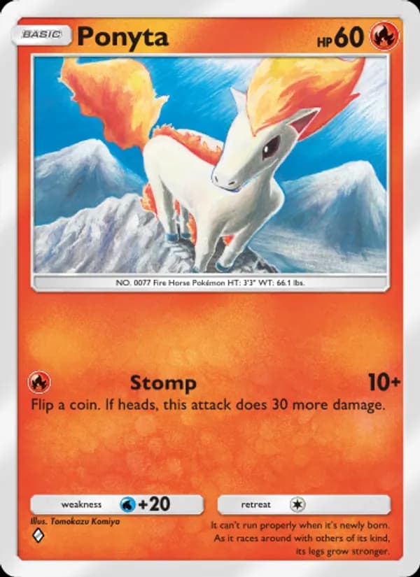 Ponyta — Mythical Island, One Diamond