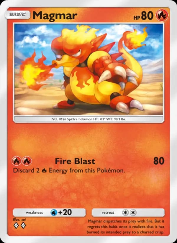 Magmar — Mythical Island, Two Diamond