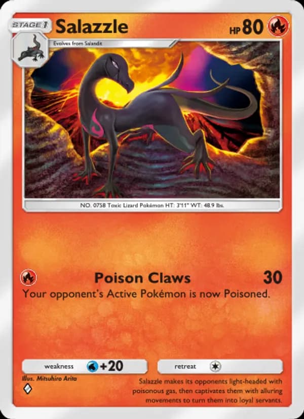 Salazzle — Mythical Island, One Diamond