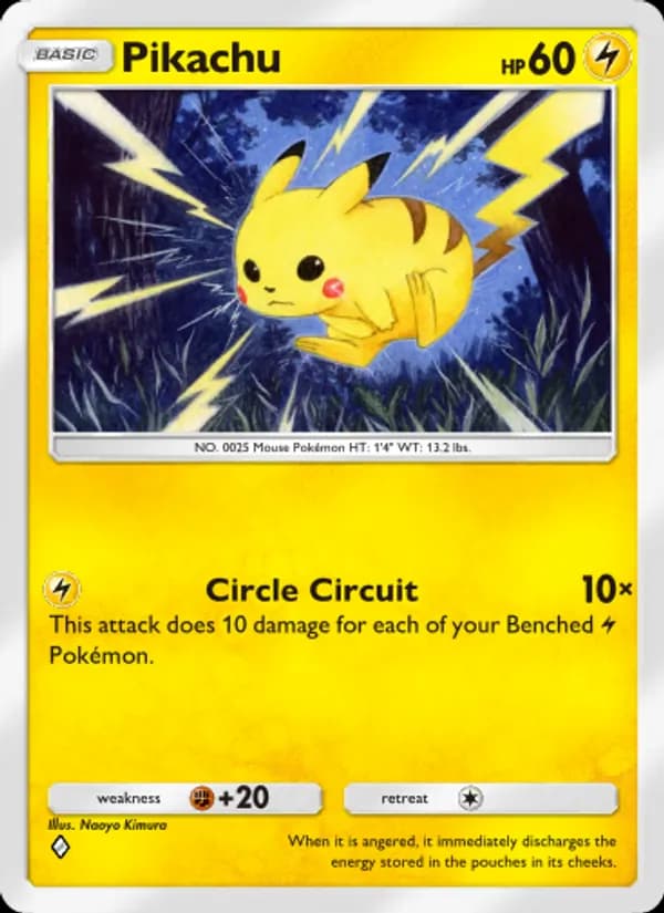 Pikachu — Mythical Island, One Diamond