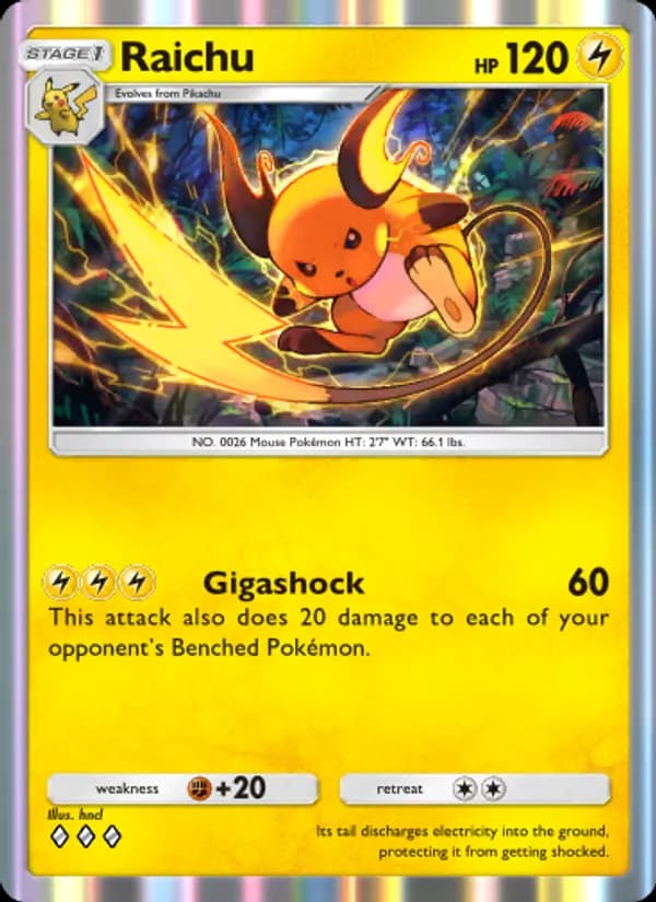 Raichu — Mythical Island, Three Diamond