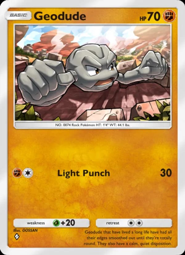 Geodude — Mythical Island, One Diamond