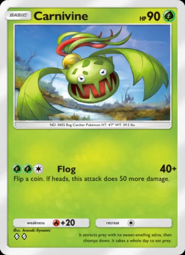 Carnivine — Space-Time Smackdown, Two Diamond