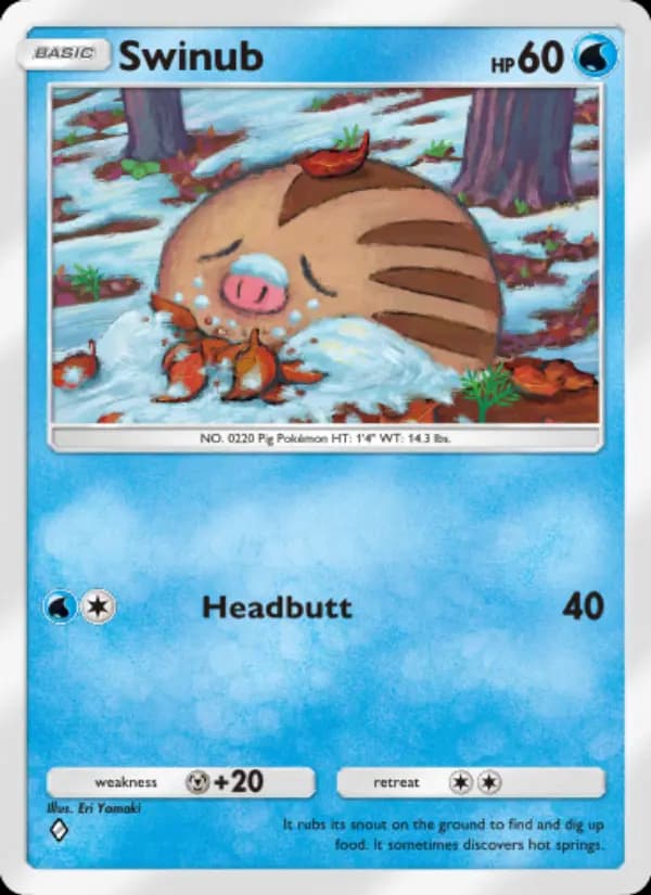 Swinub — Space-Time Smackdown, One Diamond