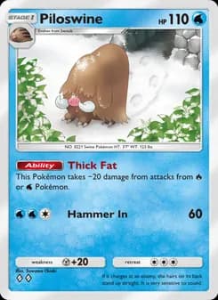 Piloswine — Space-Time Smackdown — Two Diamond
