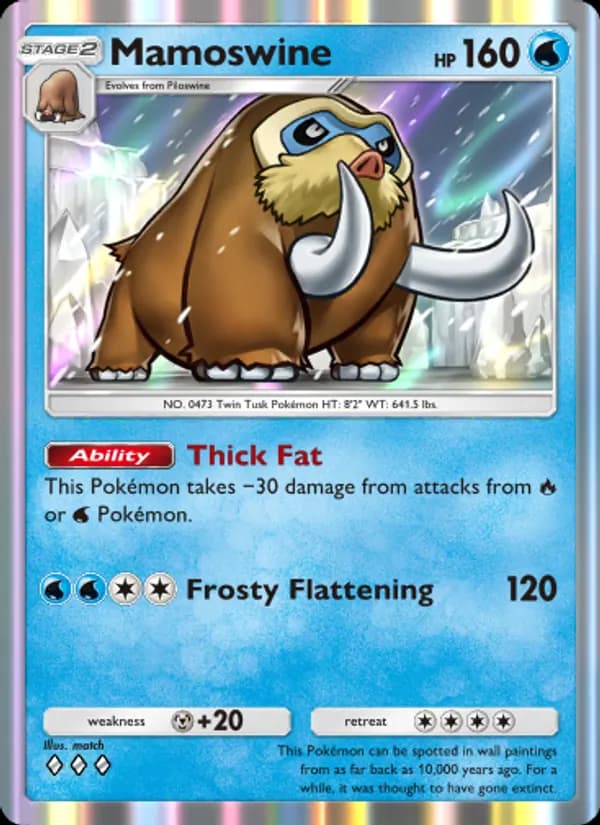 Mamoswine — Space-Time Smackdown, Three Diamond