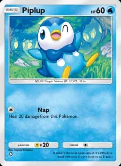 Piplup — Space-Time Smackdown — One Diamond