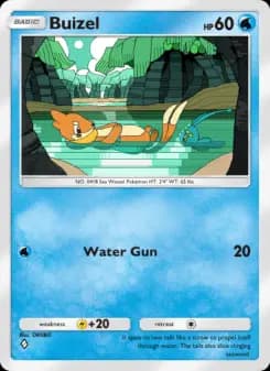 Buizel — Space-Time Smackdown — One Diamond