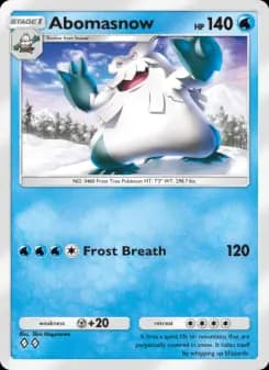 Abomasnow — Space-Time Smackdown — Two Diamond