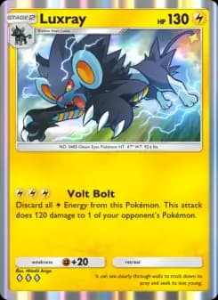 Luxray — Space-Time Smackdown — Three Diamond