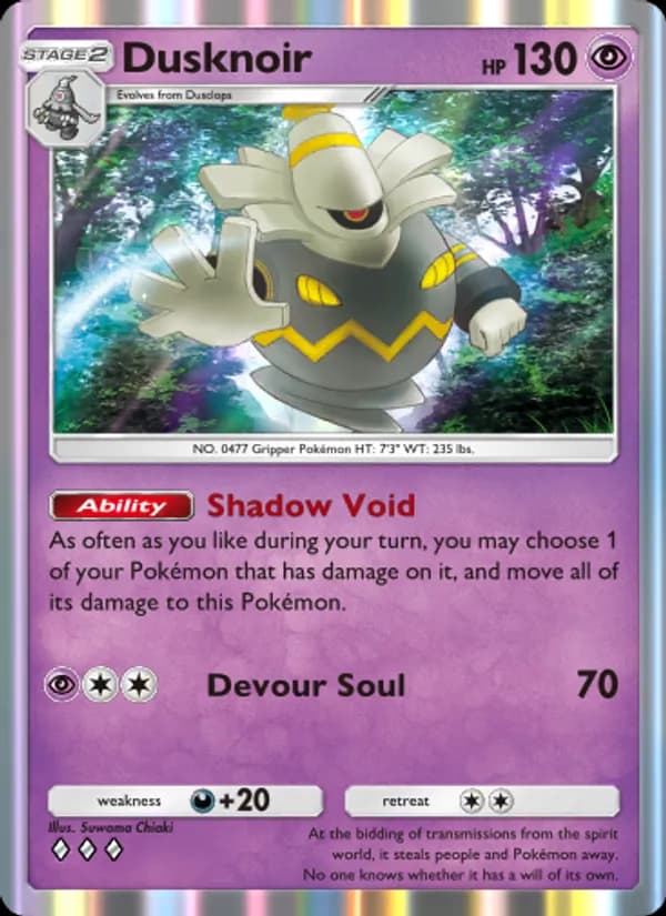 Dusknoir — Space-Time Smackdown, Three Diamond