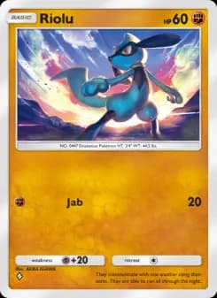 Riolu — Space-Time Smackdown — One Diamond