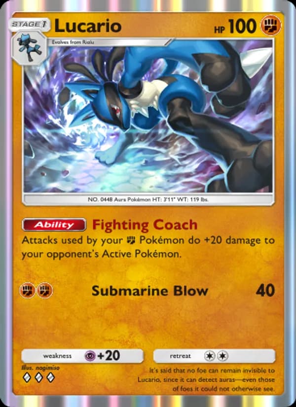 Lucario — Space-Time Smackdown, Three Diamond