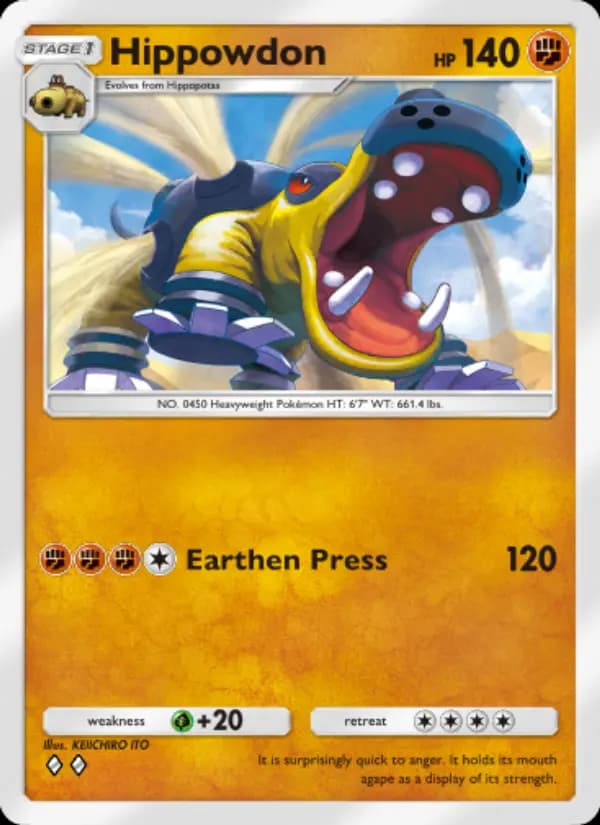 Hippowdon — Space-Time Smackdown, Two Diamond