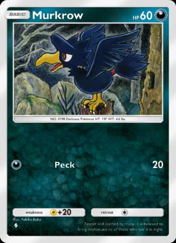 Murkrow — Space-Time Smackdown, One Diamond
