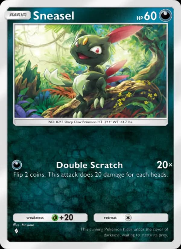 Sneasel — Space-Time Smackdown, One Diamond