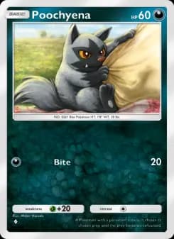 Poochyena — Space-Time Smackdown — One Diamond