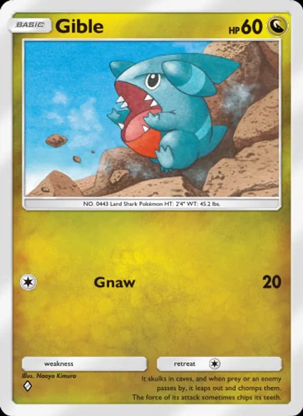 Gible — Space-Time Smackdown, One Diamond