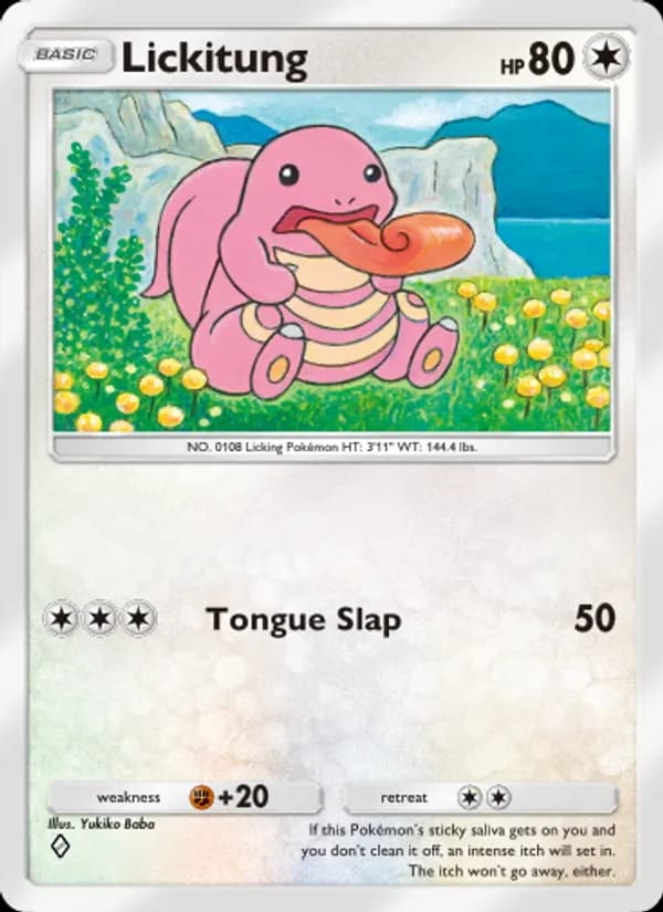 Lickitung — Space-Time Smackdown, One Diamond