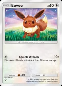 Eevee — Space-Time Smackdown — One Diamond