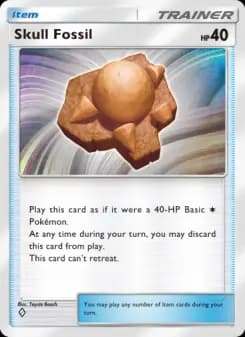 Skull Fossil — Space-Time Smackdown — One Diamond