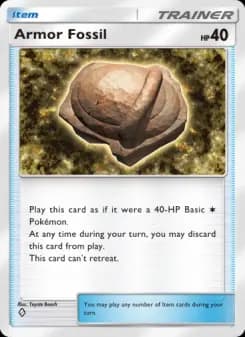 Armor Fossil — Space-Time Smackdown — One Diamond