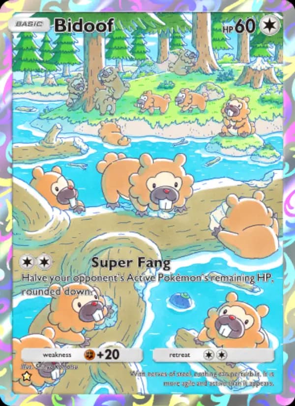 Bidoof — Space-Time Smackdown, One Star