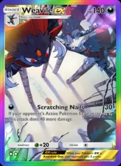 Weavile ex — Space-Time Smackdown — Two Star
