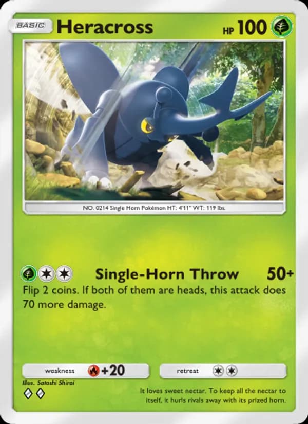 Heracross — Triumphant Light, Two Diamond