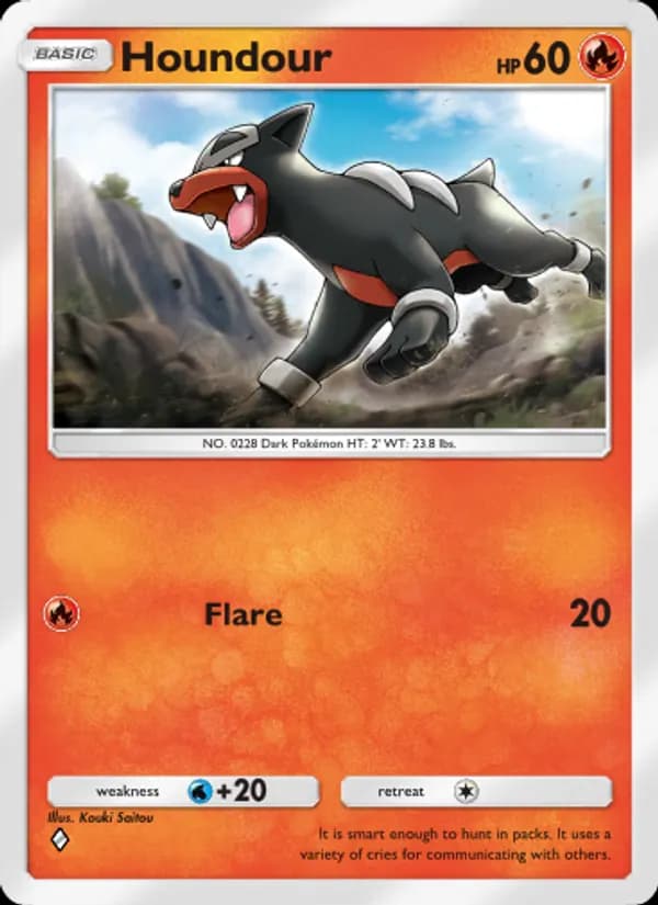 Houndour — Triumphant Light, One Diamond