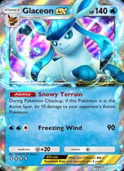 Glaceon ex — Triumphant Light — Four Diamond