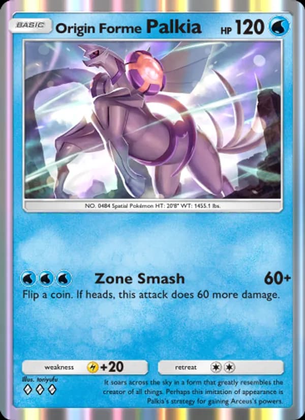 Origin Forme Palkia — Triumphant Light, Three Diamond