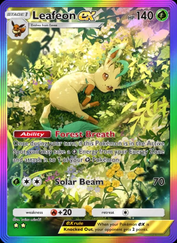 Leafeon ex — Triumphant Light, Two Star