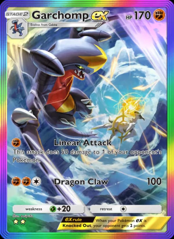 Garchomp ex — Triumphant Light, Two Star