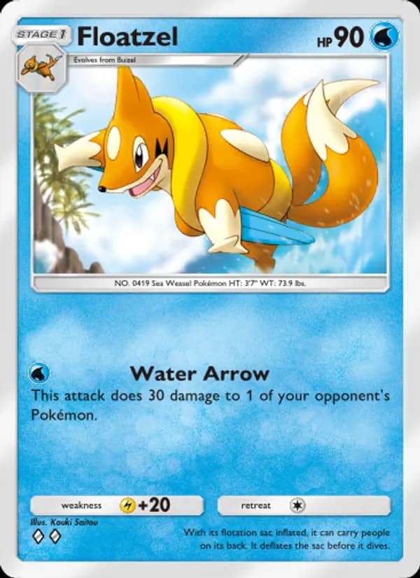Floatzel — Shining Revelry, Two Diamond