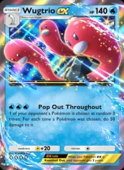 Wugtrio ex — Shining Revelry — Four Diamond