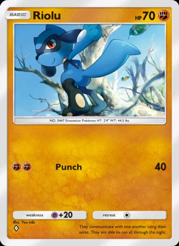 Riolu — Shining Revelry, One Diamond