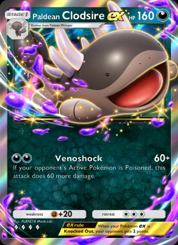 Paldean Clodsire ex — Shining Revelry, Four Diamond