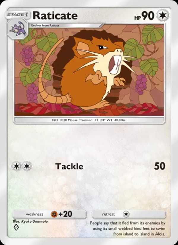 Raticate — Shining Revelry, One Diamond