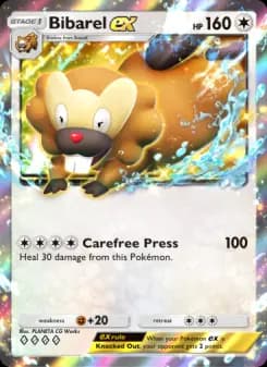 Bibarel ex — Shining Revelry — Four Diamond