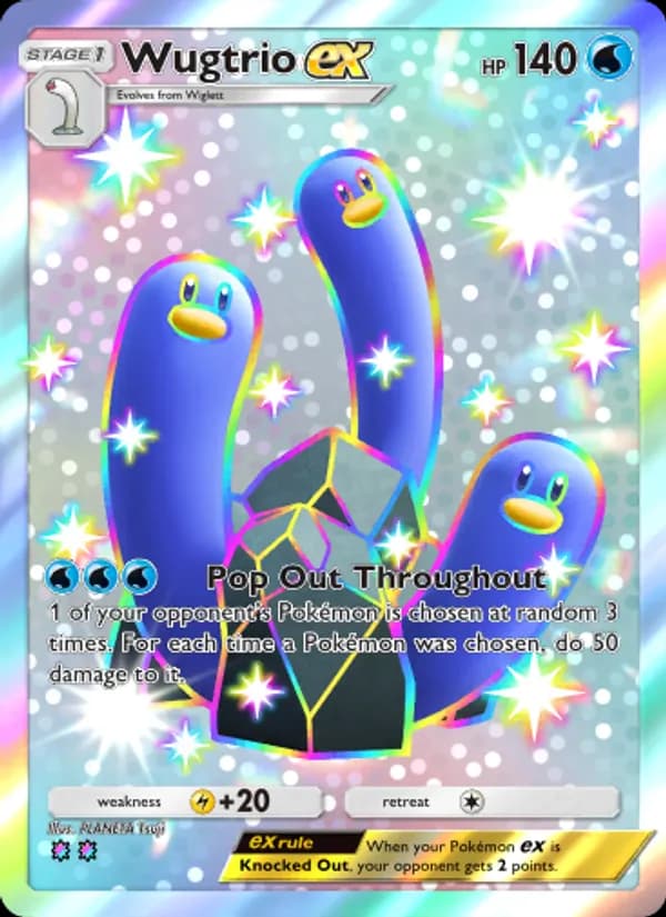Wugtrio ex — Shining Revelry, Two Shiny
