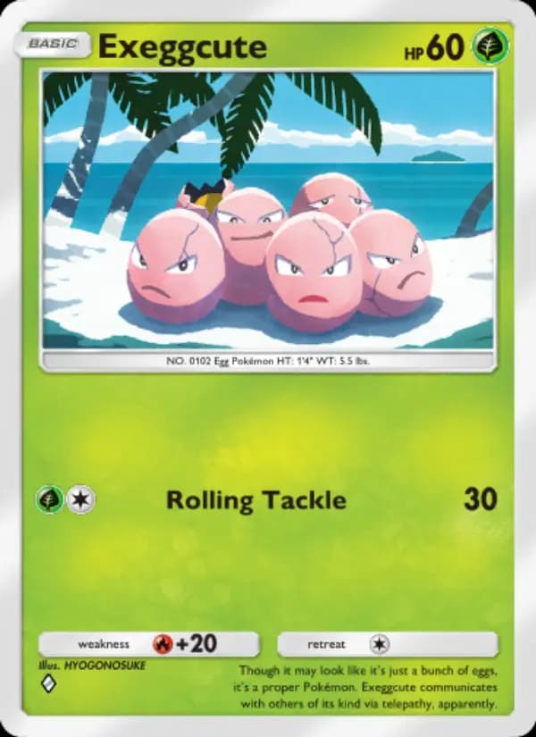 Exeggcute — Celestial Guardians, One Diamond