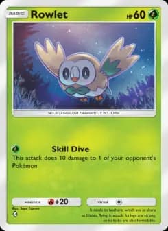 Rowlet — Celestial Guardians — One Diamond