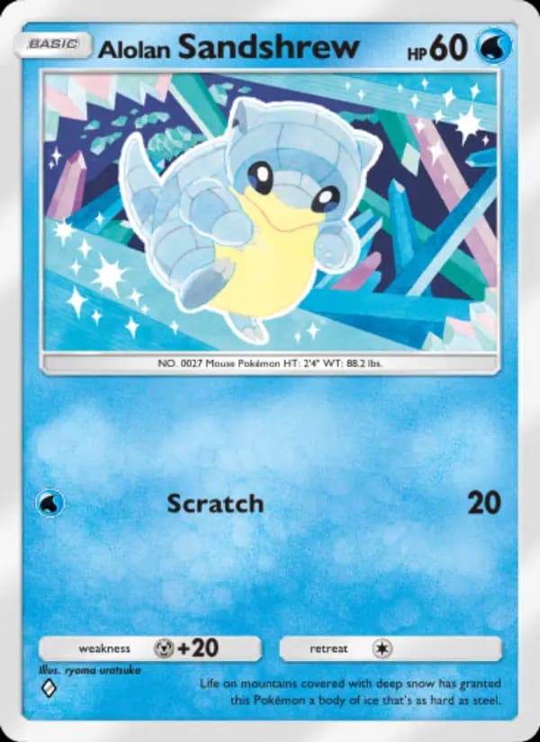 Alolan Sandshrew — Celestial Guardians, One Diamond