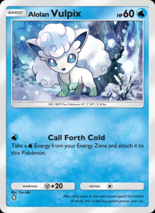 Alolan Vulpix — Celestial Guardians, One Diamond