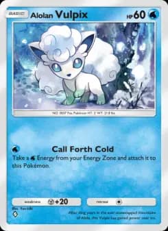 Alolan Vulpix — Celestial Guardians — One Diamond
