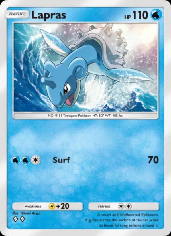Lapras — Celestial Guardians, Two Diamond