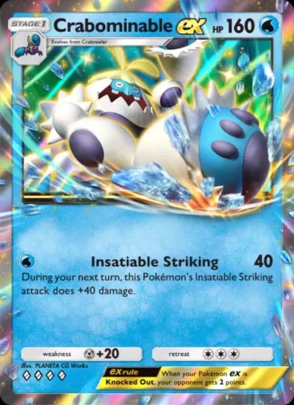 Crabominable ex — Celestial Guardians, Four Diamond