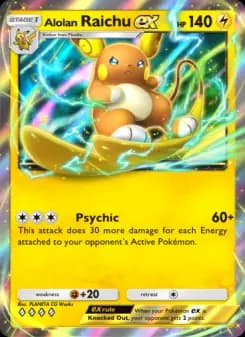 Alolan Raichu ex — Celestial Guardians — Four Diamond